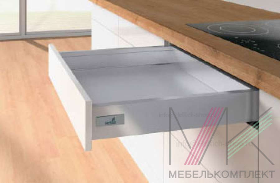 Комплект на ящик 470х 70мм P2O, СЕРЫЙ InnoTech Atira Hettich