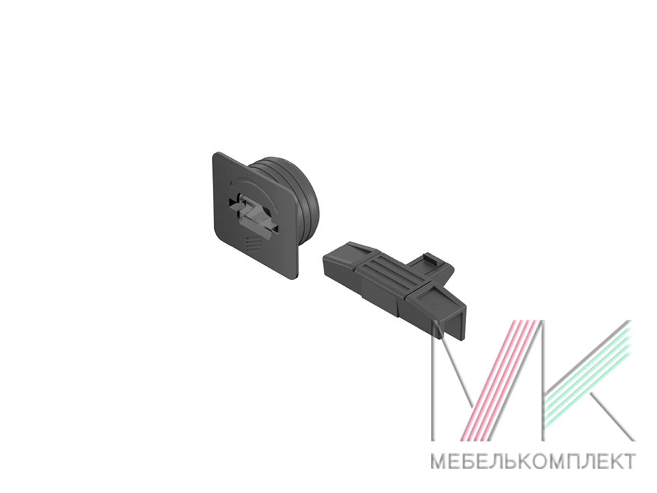 Фиксатор передней панели внутреннего ящика AvanTech YOU, H101/139/187, Hettich антрацит