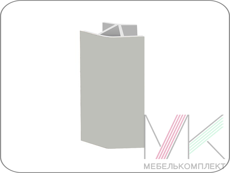 Угол 90* для цоколя ламинированного внутр. 150 мм Титан