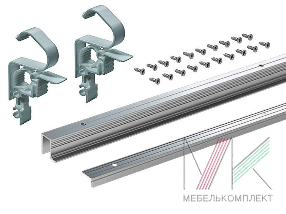 Профиль ходовой WL L L=2400мм, алюминий Hettich NEW (1)