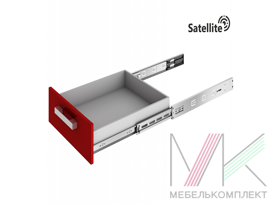Направляющие шариковые с Доводчиком 45х500мм DB4525Zn/500 SATELLITE BOYARD (15)