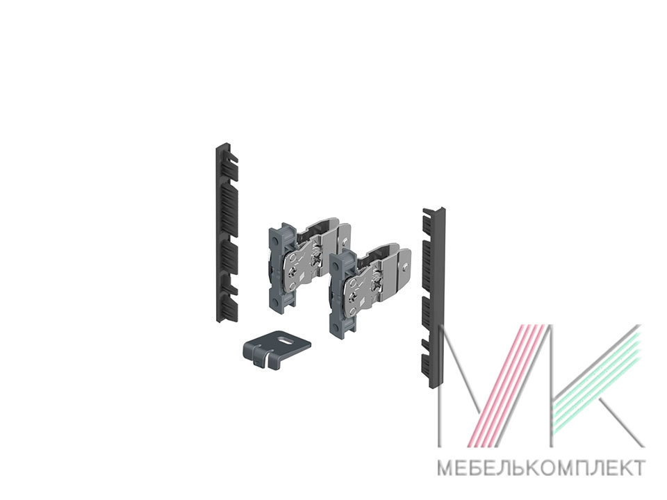 Комплект соединителей передней панели внутр.ящика Avantech YOU, H101, антрацит Hettich 