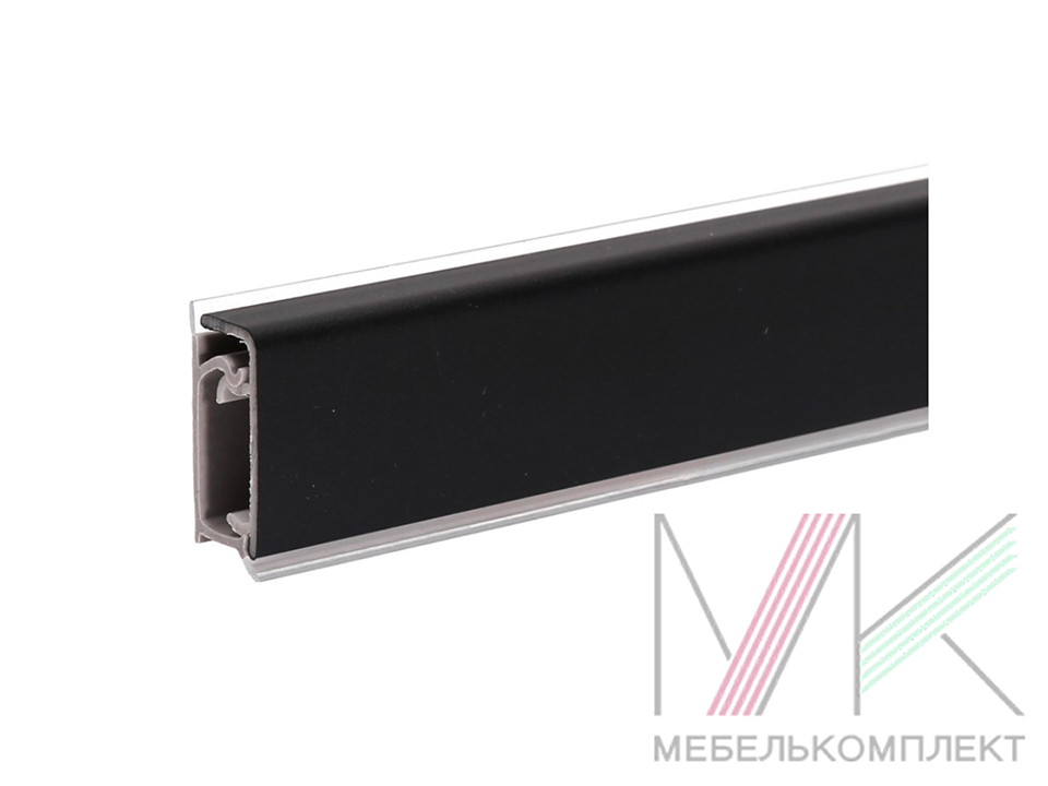 Плинтус "КВАДРО Д" 3,05м 1021 Черный 