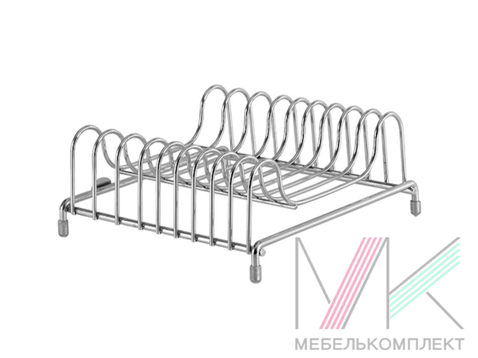 Подставка для посуды короткая хром CWJ-209 (215*210*85) 